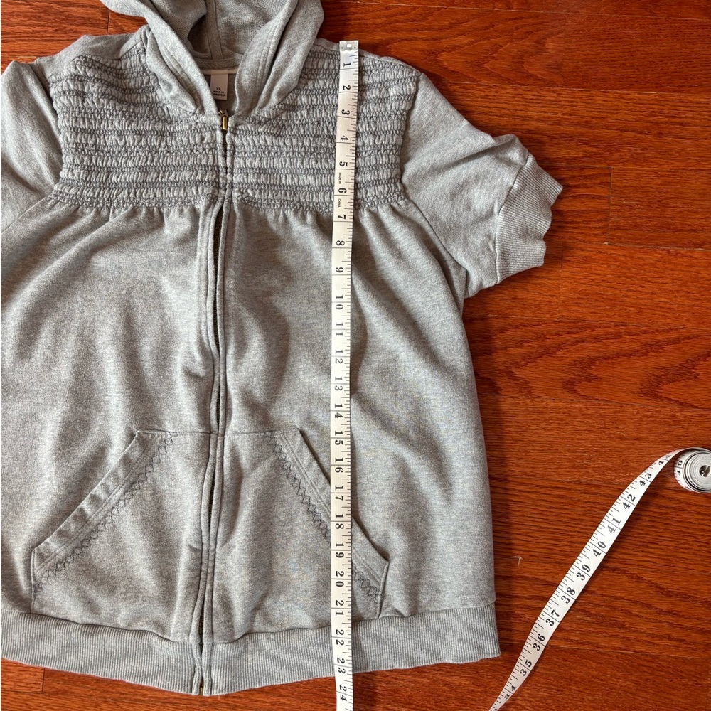 Juicy Couture women’s 100% cotton Gray Hooded, short sleeved Jacket, size XL - Picture 10 of 10